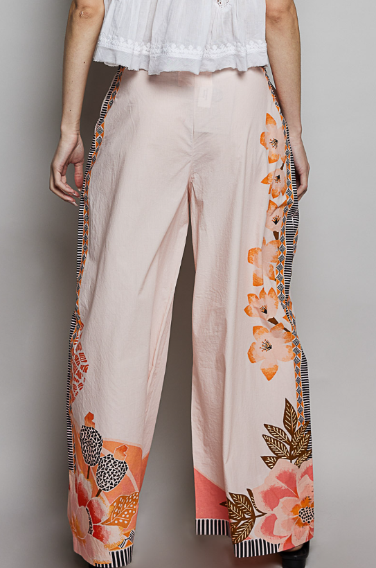 Pink Block Print Pants *Final Sale*