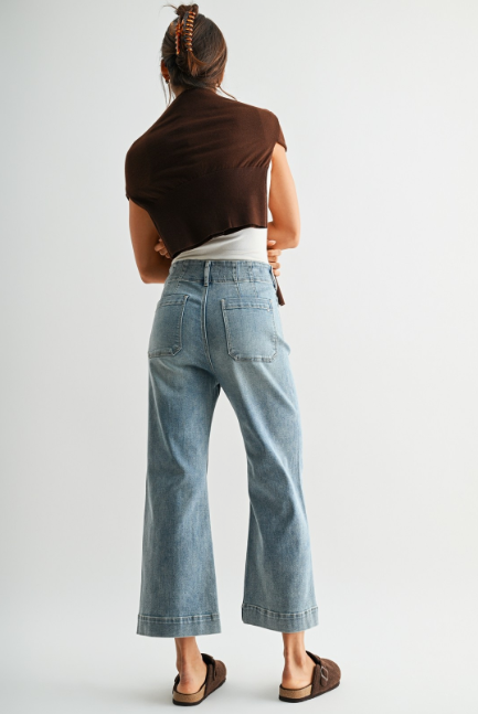 Mica Cropped Sailor Jeans
