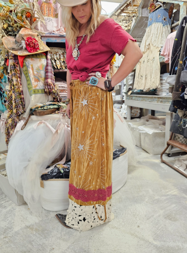 Velvet Gold Pantaloons