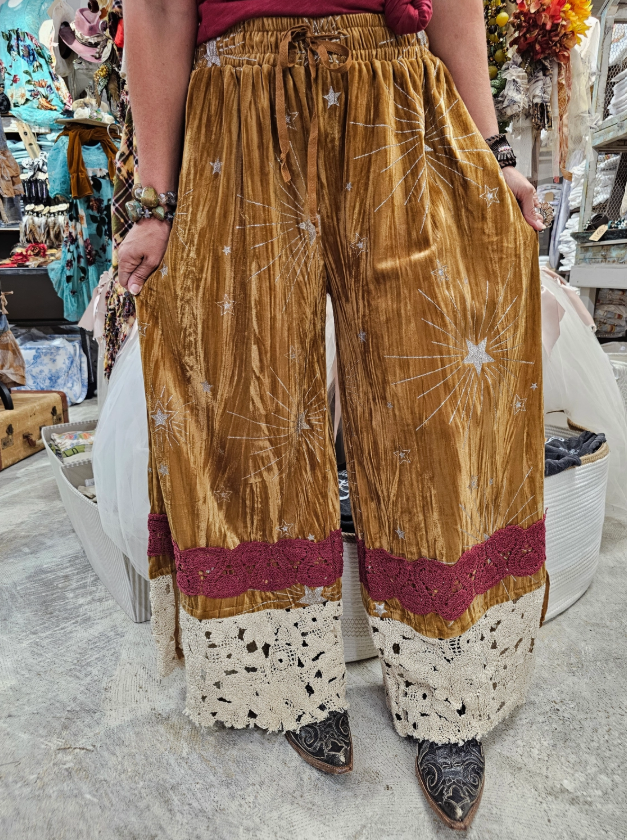 Velvet Gold Pantaloons