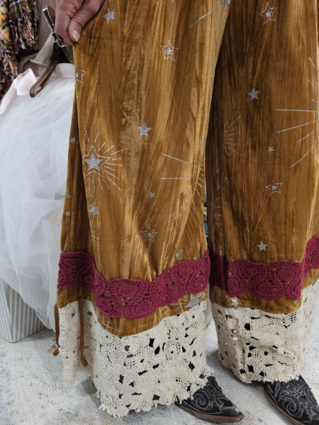 Velvet Gold Pantaloons