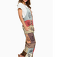 Peace Train Patchwork Overalls
