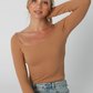 Long Sleeve Square Neck Tops