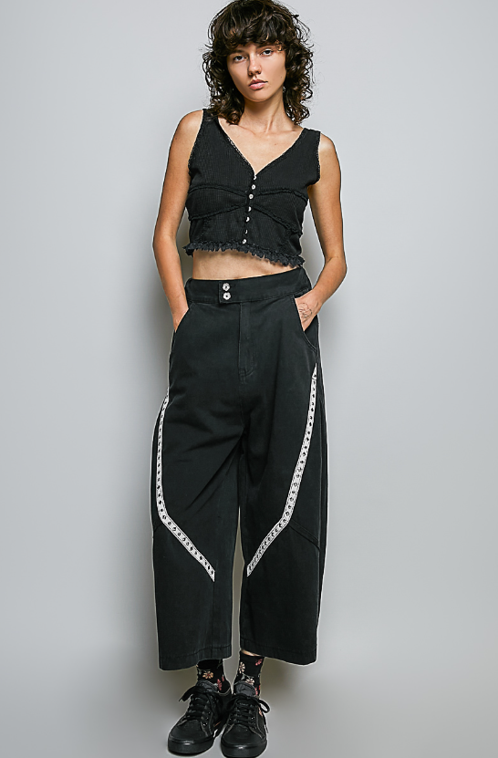 Studded Cropped Pants *Final Sale*