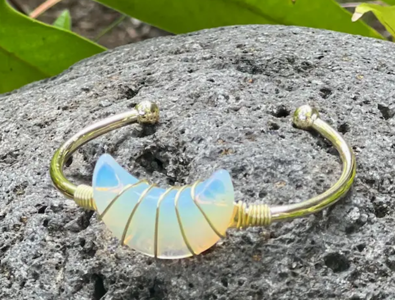 Handmade Gemstone Cuff Bracelets from Hawaii