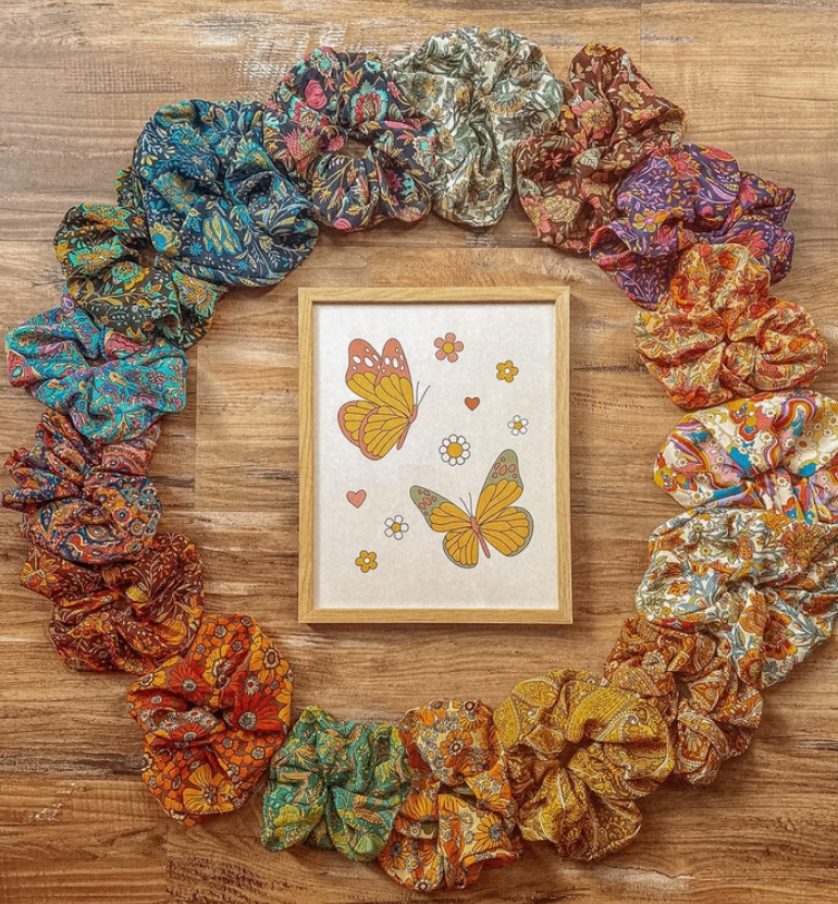 Recycled Silk Hair Scrunchies