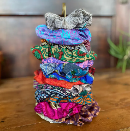 Recycled Silk Hair Scrunchies