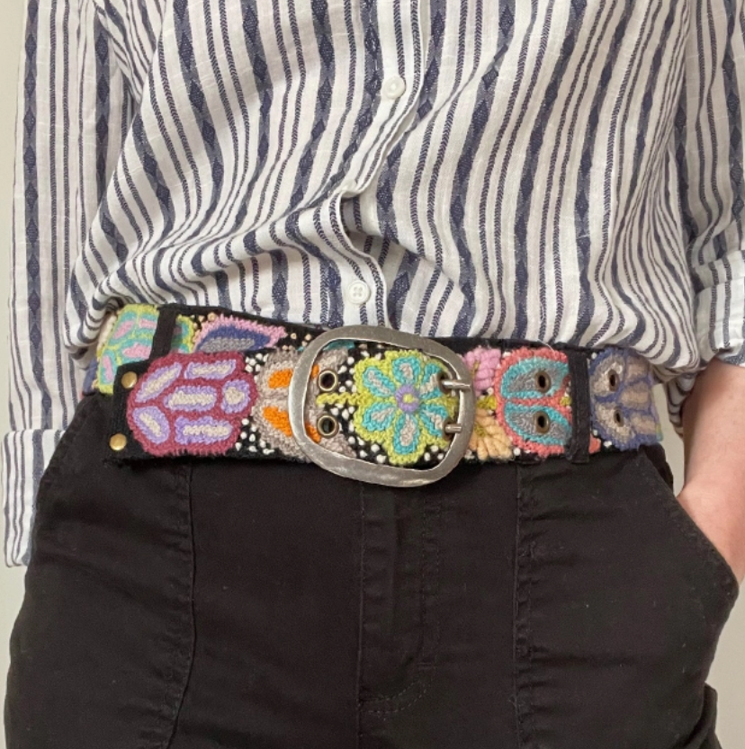 Wool Floral Embroidered Belts