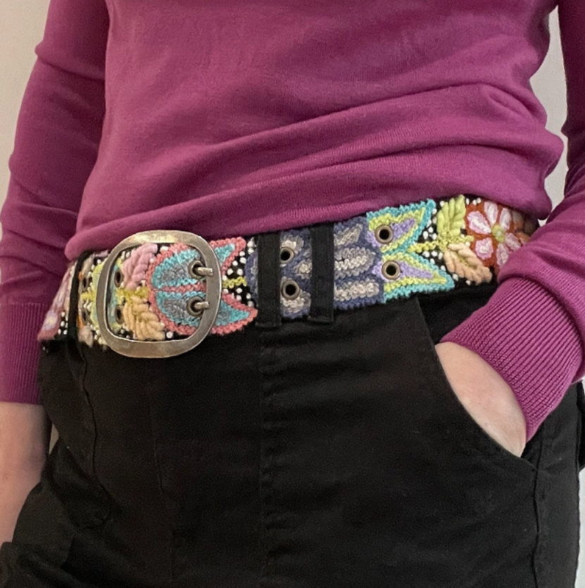 Wool Floral Embroidered Belts