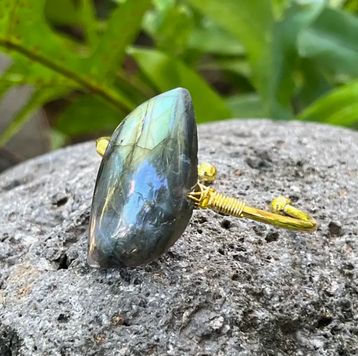 Handmade Gemstone Cuff Bracelets from Hawaii