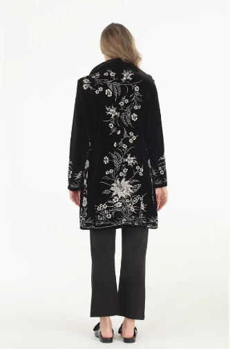 Never Change Embroidered Velvet Jacket