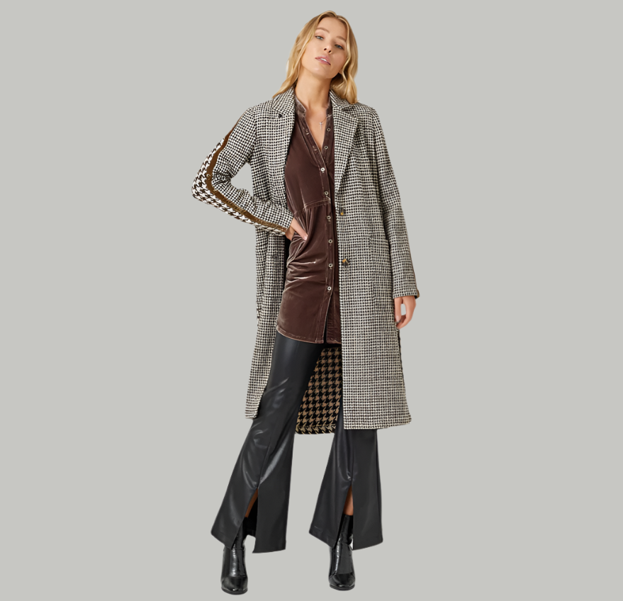 Don't Hound Me Houndstooth Coat