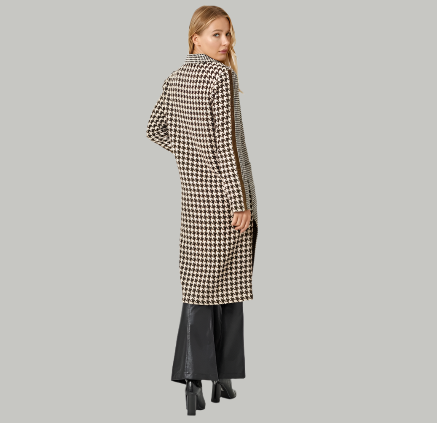 Don't Hound Me Houndstooth Coat