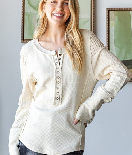 Cozy Up Henley Top