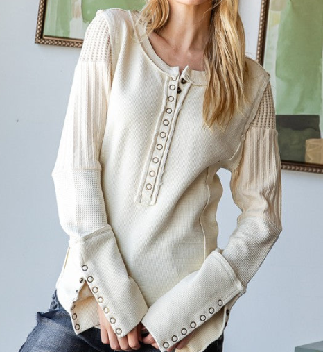 Cozy Up Henley Top