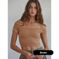 Ribbed Off Shoulder Crop Top