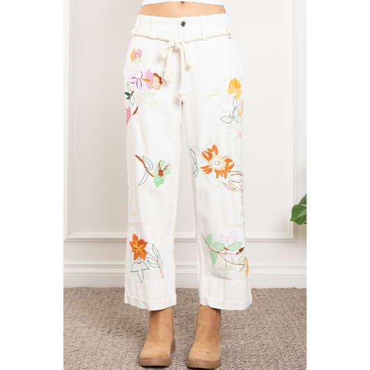 Be Flo-ral Embroidered Jeans