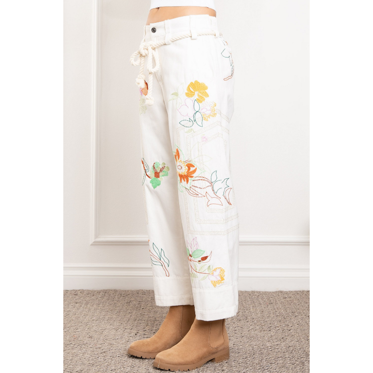 Be Flo-ral Embroidered Jeans