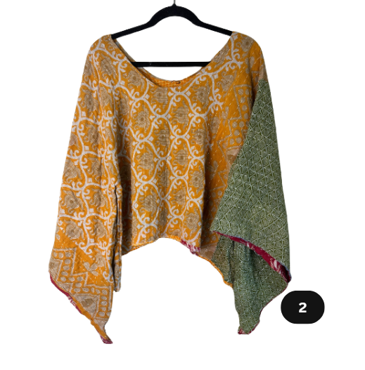Bell Sleeve Kantha Tops
