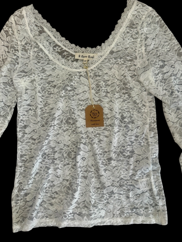 Scoop Neck Lace Layering Tops