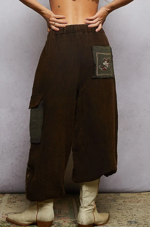 Mossy Trails Embroidered Pants