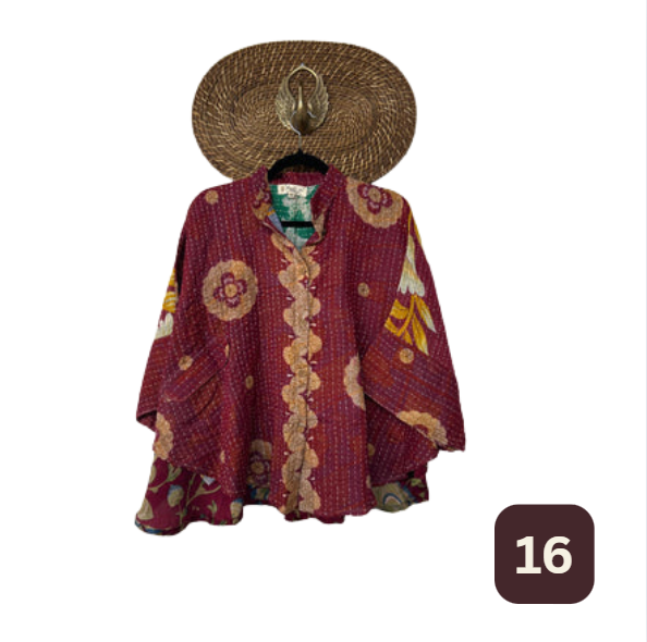Free To Be Crop Kantha Top