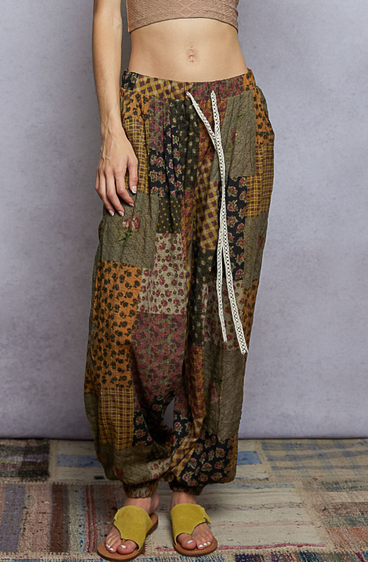 Carry On Patchwork Pants *New Color!*