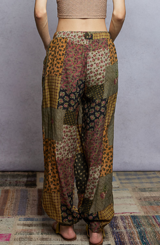 Carry On Patchwork Pants *New Color!*