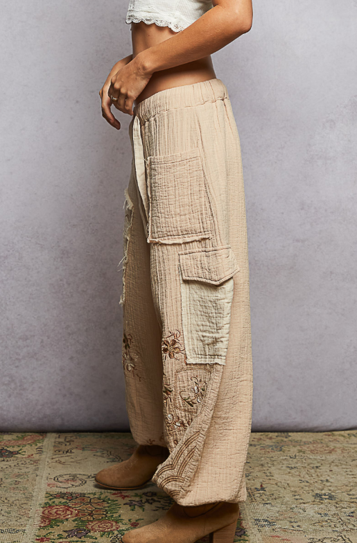 Mossy Trails Embroidered Pants