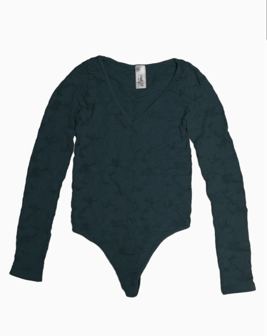 Lace Textured Bodysuit