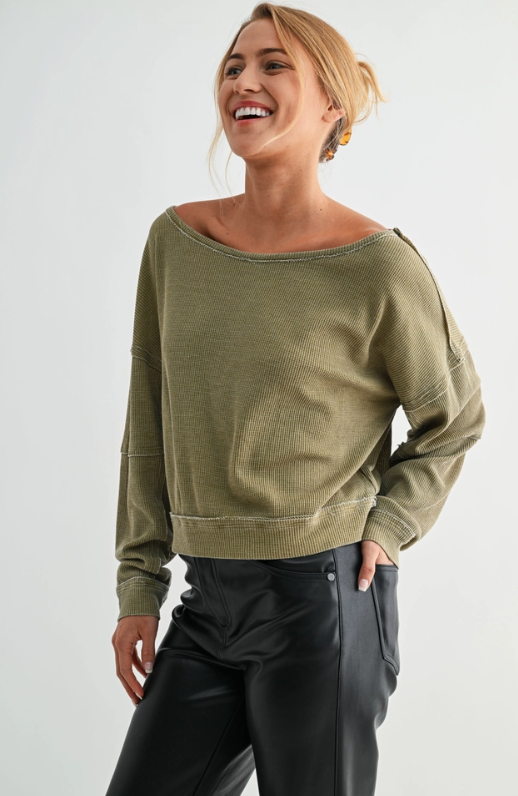 Essential Off Shoulder Pullover