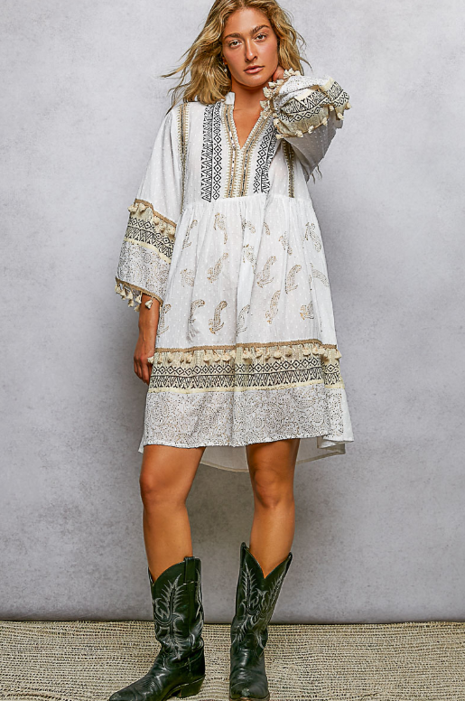 Feather & Fringe Dress *Doorbuster*Final Sale*