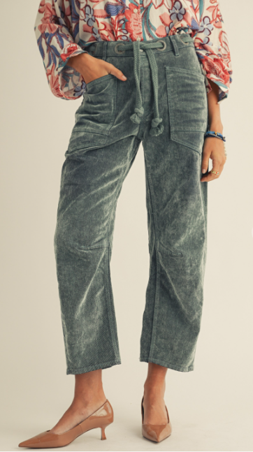 Rope Tie Corduroy Pants *Final Sale*