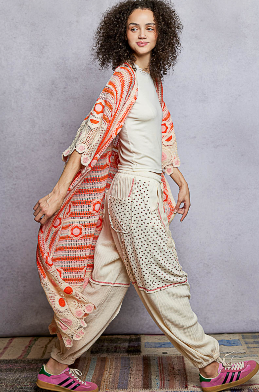 Electric Avenue Crochet Duster *2 Colors*