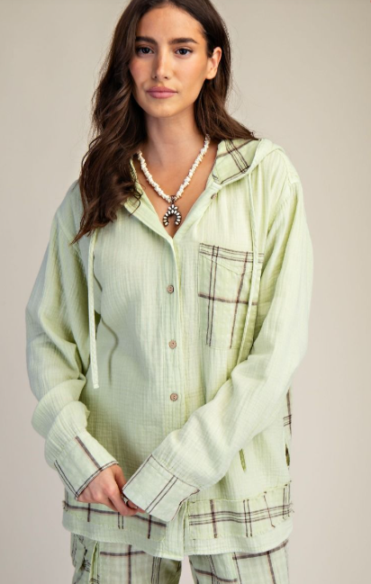 Mellow Mood Plaid Top