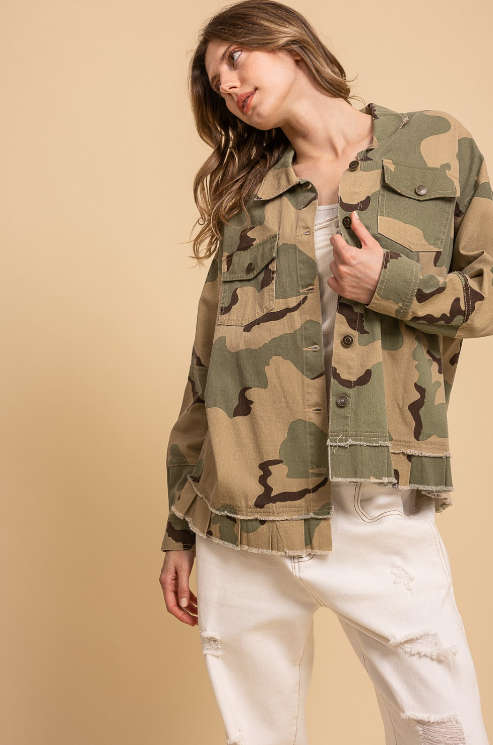 Peace, Love & Camo Jacket