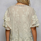Flutter Around Embroidered Top