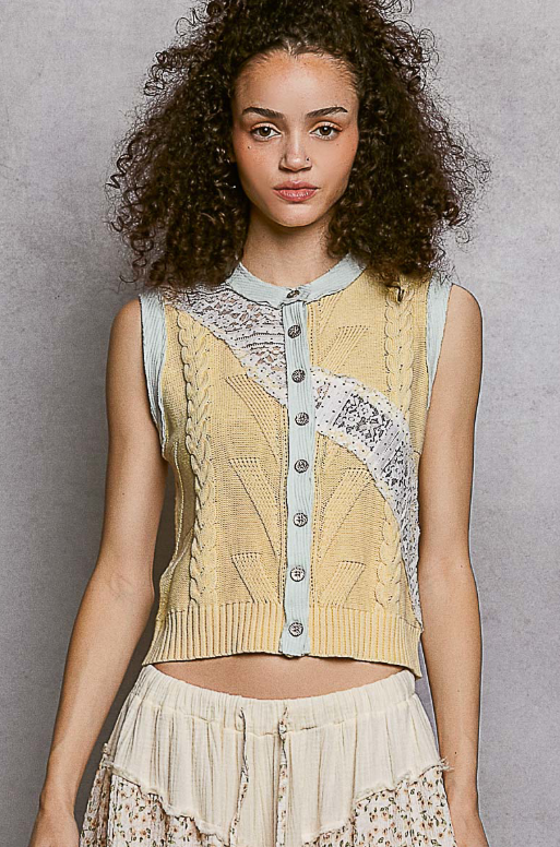 Sweet Impressions Sleeveless Sweater