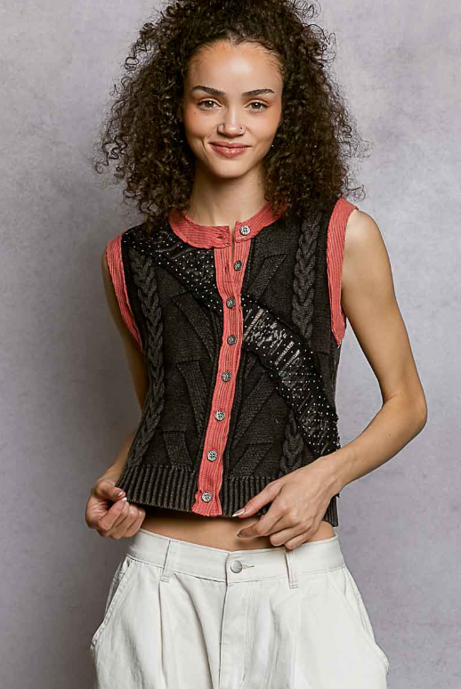 Sweet Impressions Sleeveless Sweater