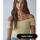Ribbed Off Shoulder Crop Top