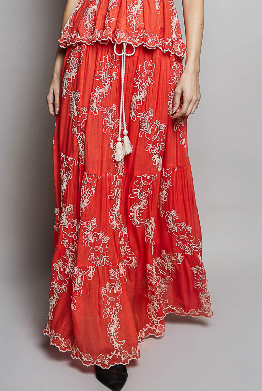 Enchanted Vines Maxi Skirt