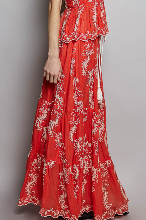 Enchanted Vines Maxi Skirt