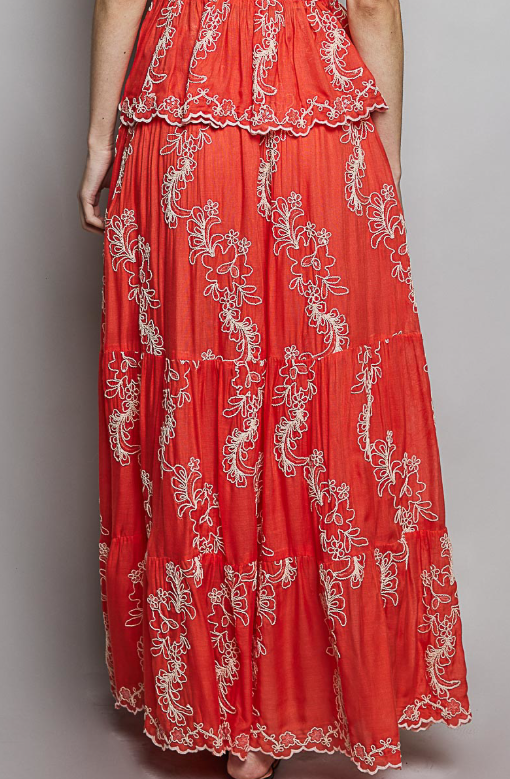Enchanted Vines Maxi Skirt