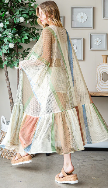 Colorful Crochet Duster *FINAL SALE*