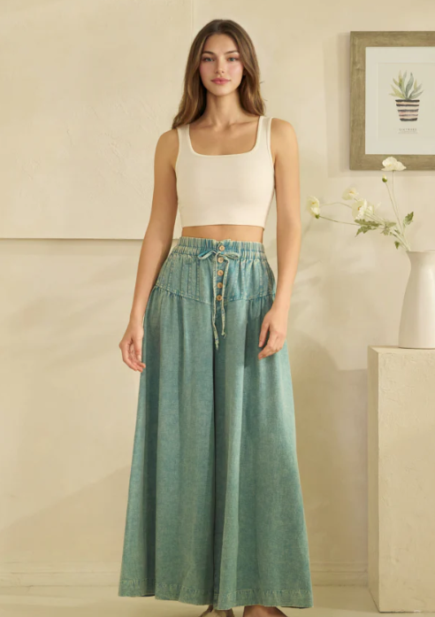 Black Pintuck Pants *Final Sale*