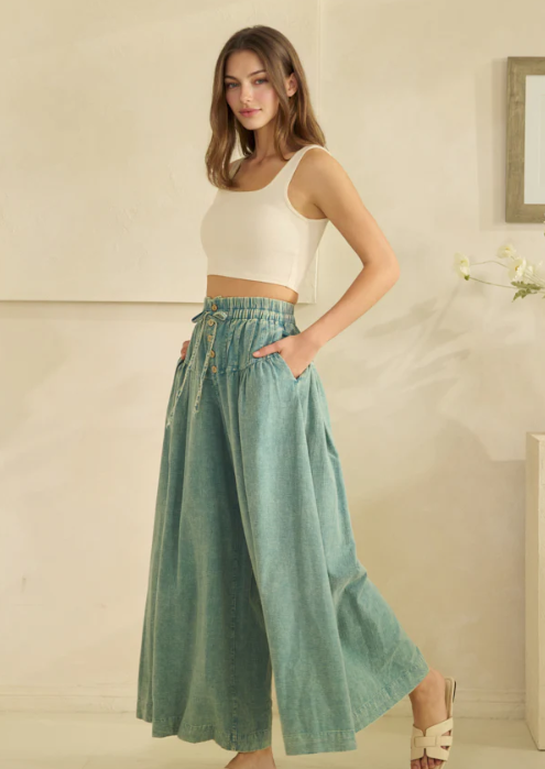 Black Pintuck Pants *Final Sale*