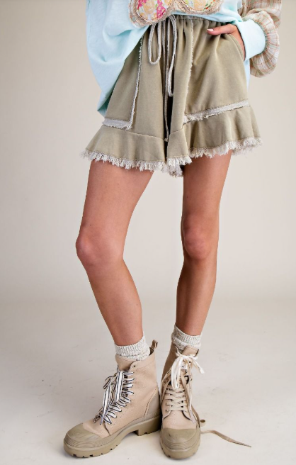 Dancing In The Rain Ruffle Shorts