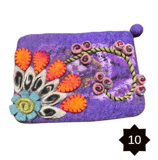 Felted Zip Pouches