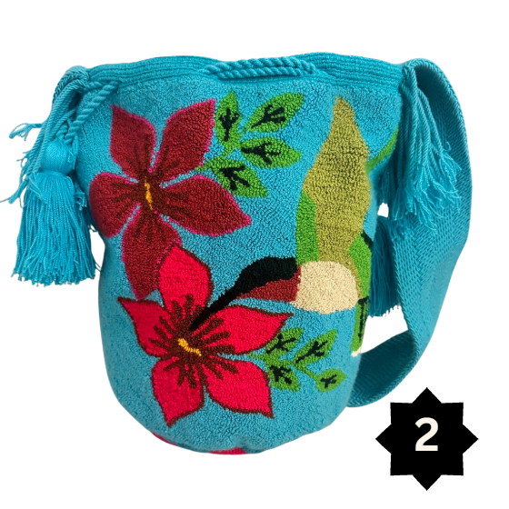 Punch Needle Bucket Bags -Large