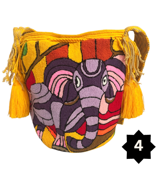 Punch Needle Bucket Bags -Large